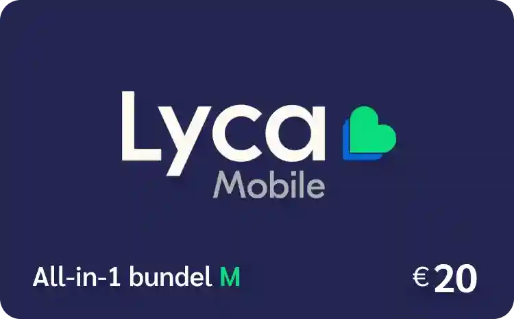Lycamobile's All in One medium 20 Euro