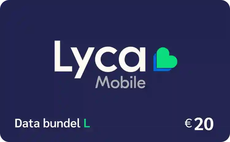 Lycamobile's Data Bundel L 20 Euro