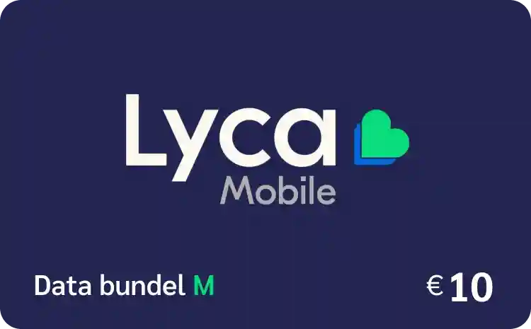 Lycamobile's Data Bundel Medium 10 Euro