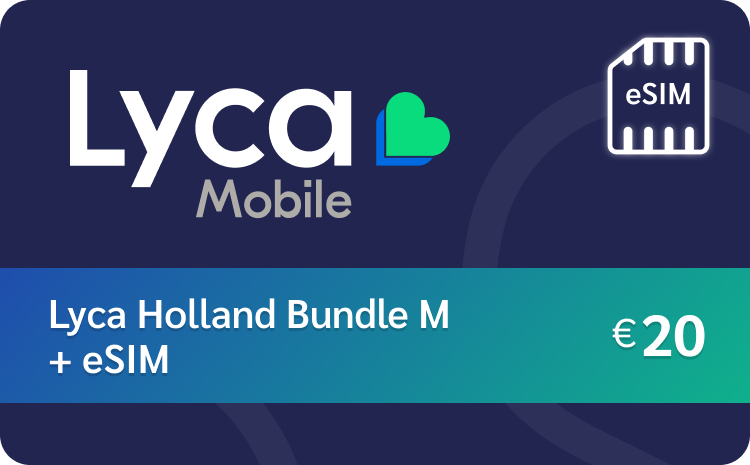 Lyca eSIM + Holland Bundle M €20