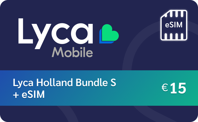 Lyca eSIM + Holland Bundle S €15