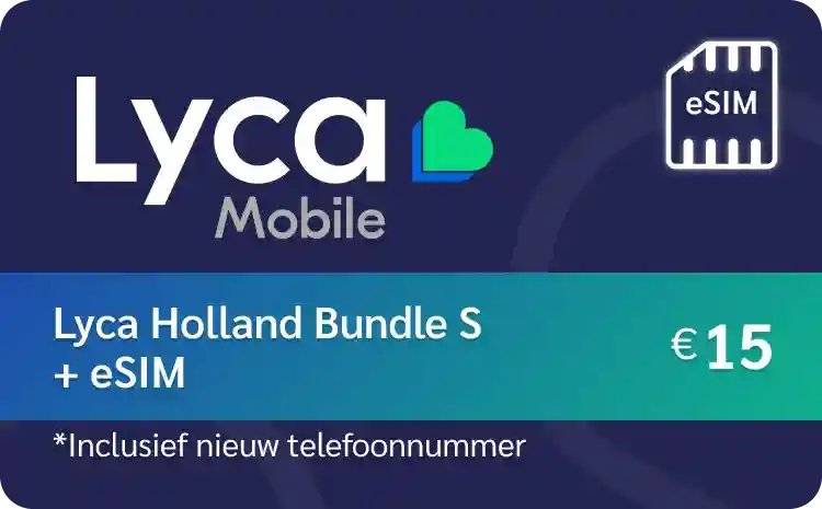 Lyca eSIM + Holland Bundle S €15