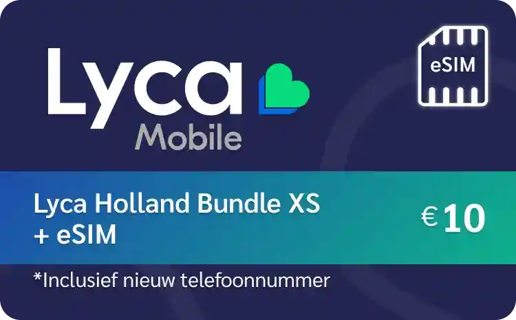 Lyca eSIM + Holland Bundle XS €10